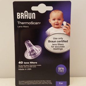 Braun ThermoScan Lens Filters 40 Filters 🆕